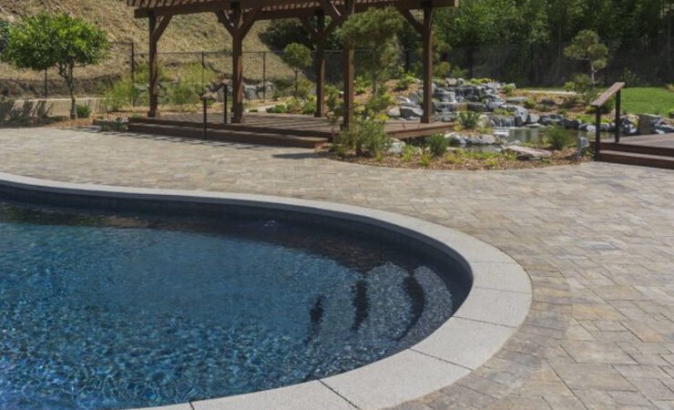 Can paver stones be used around pool areas?